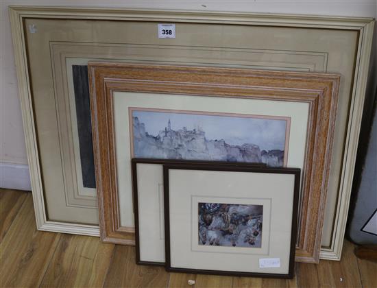 William Russell Flint, limited edition print and three later prints